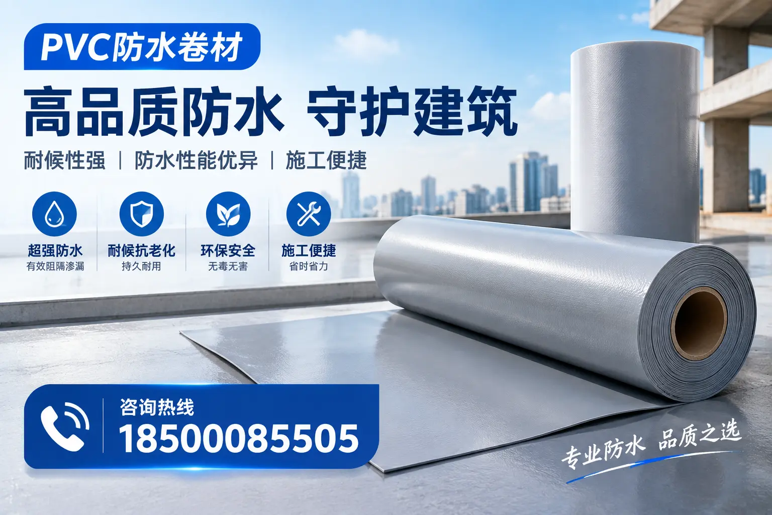PVC防水卷材的防水效果评测，适合衡阳的科学依据